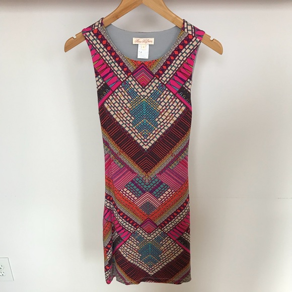 ** SOLD ** MH Cutout Mini Dress, Kasuri Pink, S - Picture 1 of 5